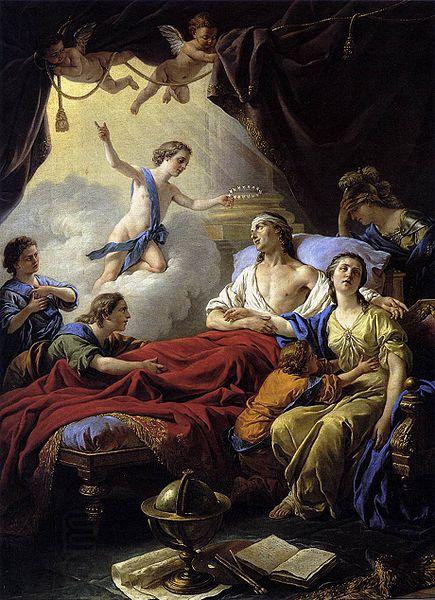 Louis Jean Francois Lagrenee Allegory on the Death of the Dauphin oil painting picture